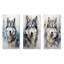 Siberian Dog Serenity - Ensemble de 3 impressions de chien en métal-1915098242