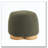 Fully Assembled Round Soft Teddy Fabric Upholstered Ottoman-864504402