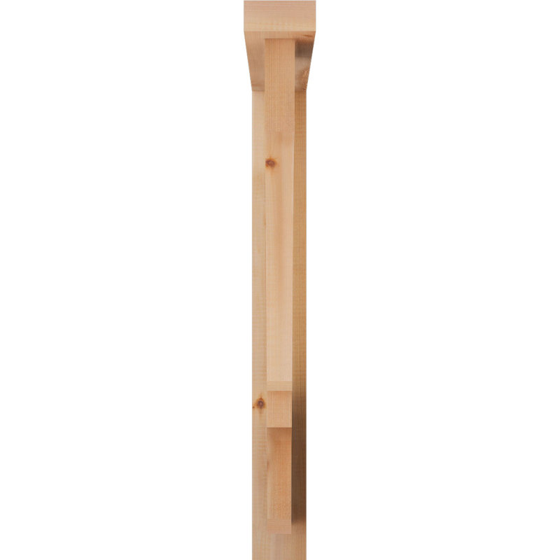 Support de bloc Balboa avec entretoise décalée, 32 x 28, Cèdre rouge occidental de l 3 1/2 po (lisse)
