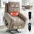 Dual Motor Infinite Position Up To 350 LBS Leatherair Power Lift Recliner Chair, Heavy Duty Motion Mechanism With 8-Point Vibration Massage And Lumbar Heating-212890479