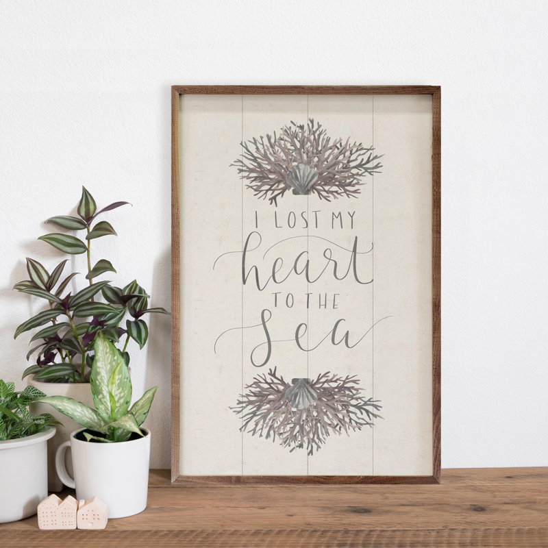 I Lost My Heart To The Sea By Emily Wood, H 8 po x l 5 po