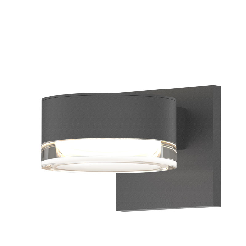 Reals LED Outdoor Armed Sconce, Gray