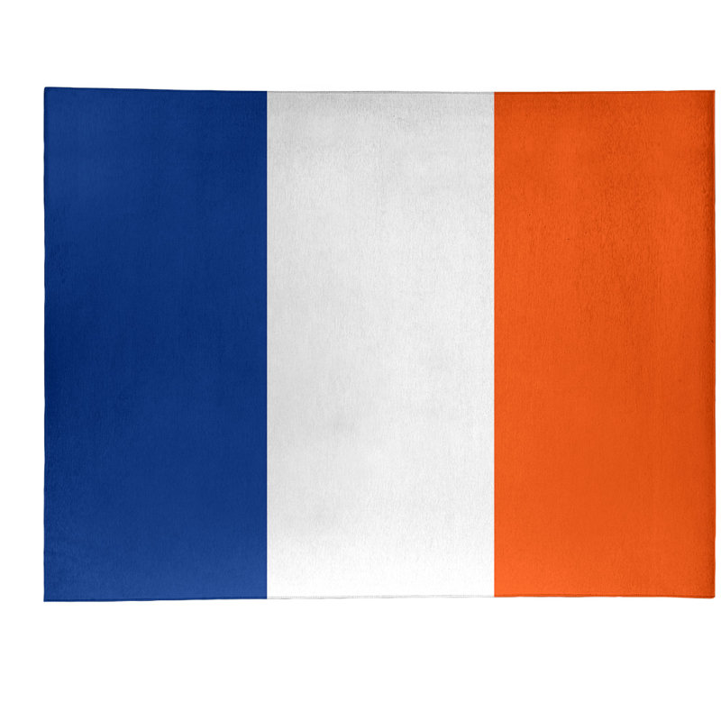 Tapis bleu royal rayures royal national hockey, Rectangle 8 pi x 10 pi