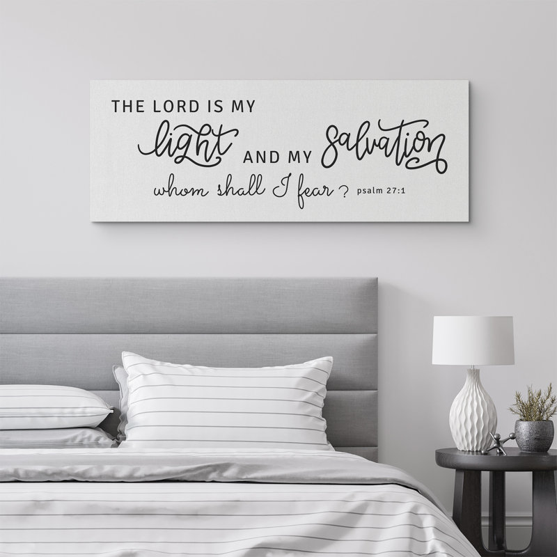«The Lord Is With You», écriture biblique, citations bibliques, illustrations, art moderne noir et blanc sur toile, impression sur 2 pièces