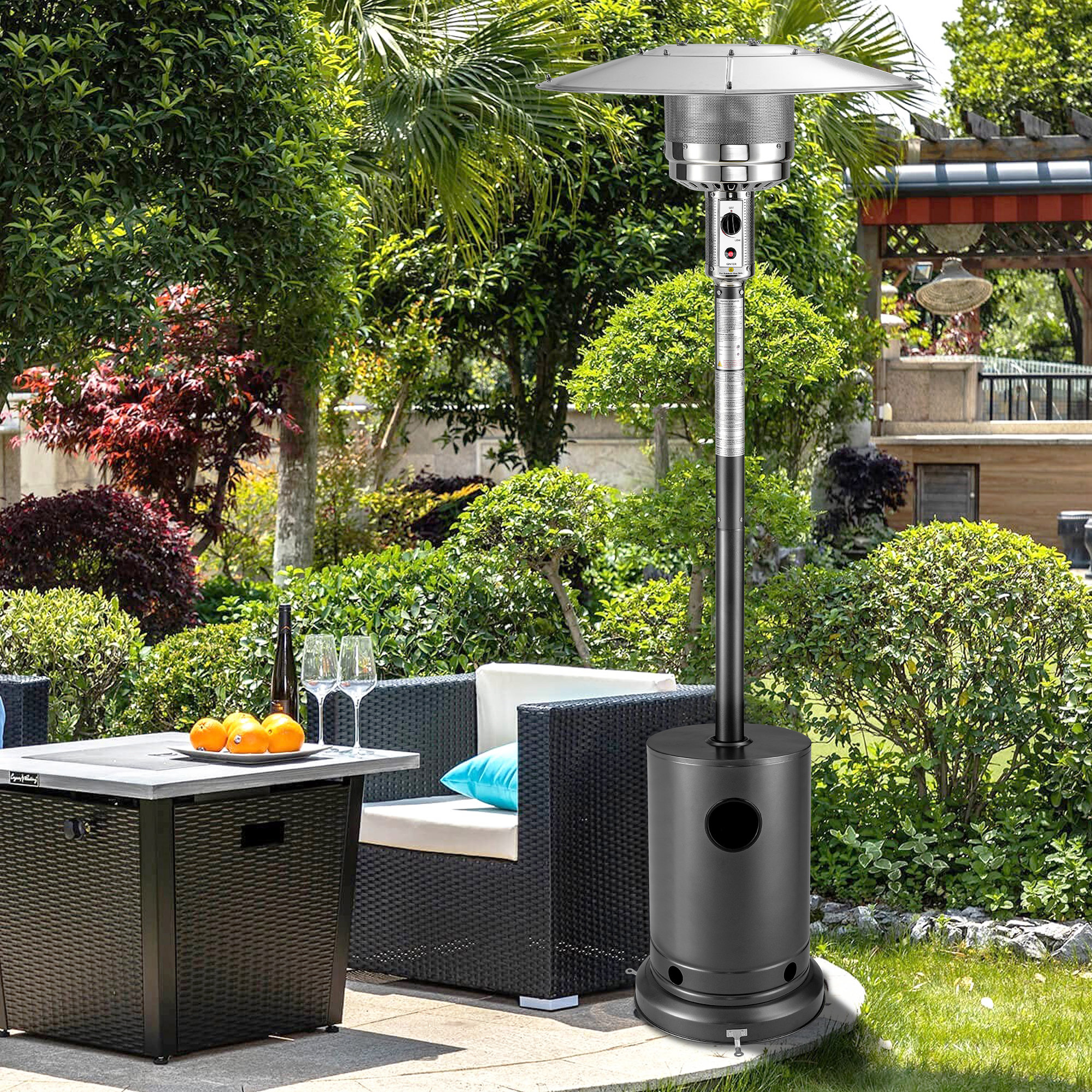 Gas Heaters Outdoor Heater On Wheels Electric Patio Harrier Garden