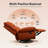 40'' Clinkscales Manual Rocking 360° Swivel Recliner Glider Sofa with Storage-489644835