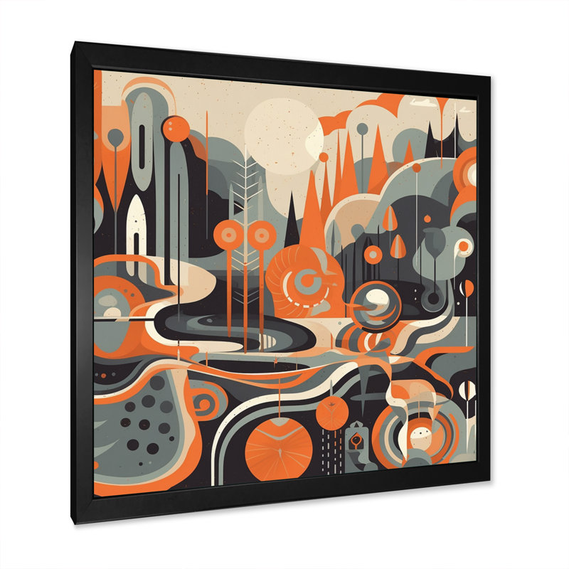 «Evolving Abstractions I», reproduction d'art sur toile, Cadre photo noir, H 16 po x l 16 po x P 1 po