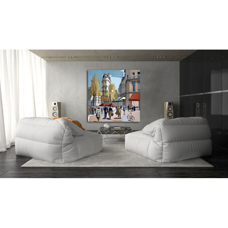 Loving Paris, 54" H x 54" W