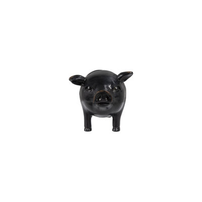 Porte-essuie-tout en résine en forme de cochon, modèle autoportant
