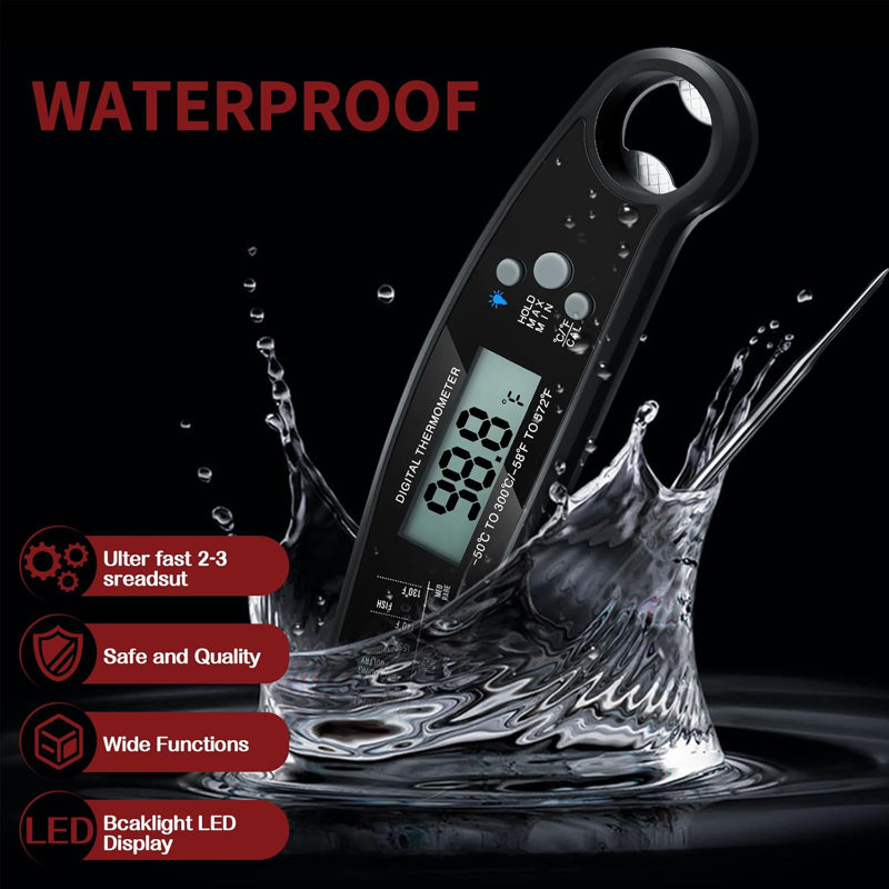 3-piece Digital Meat Thermometer Set With Probes