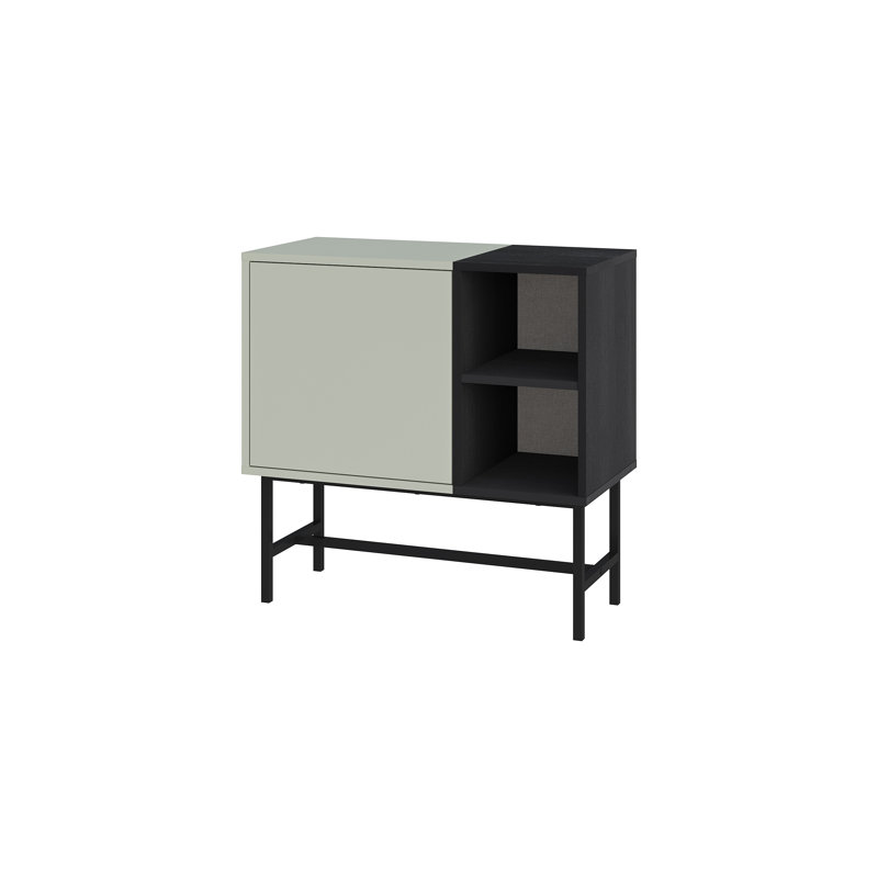 Storage Cabinet, Gray/Black