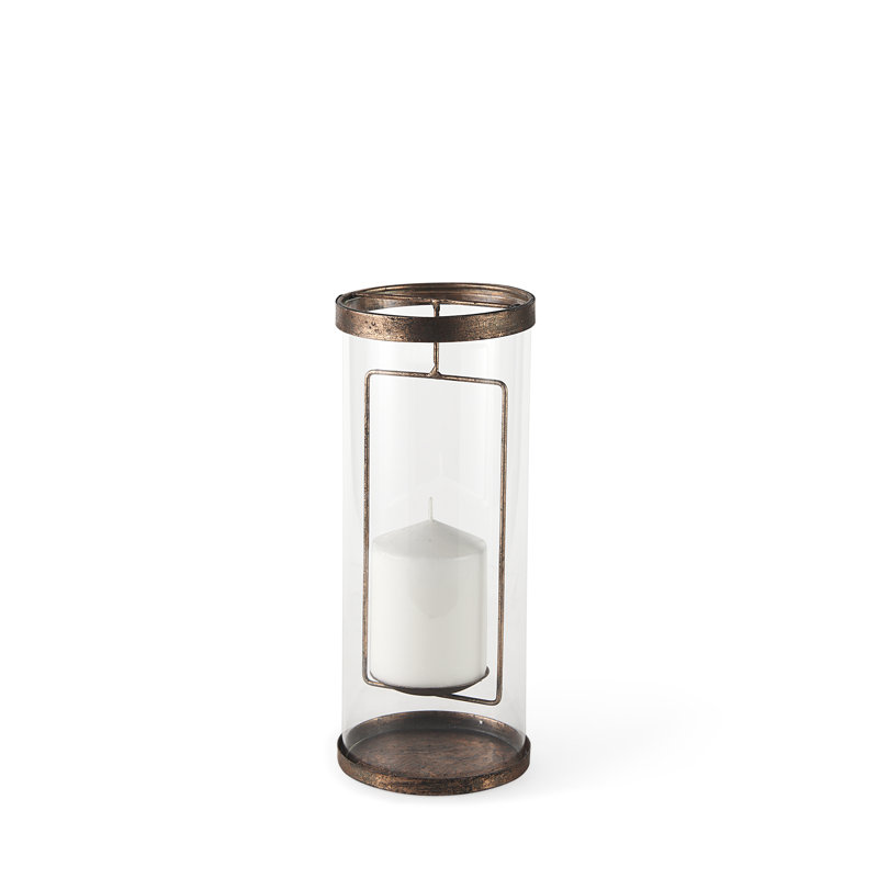 Hurricane Candle Holder, 13" H x 5" W x 5" D