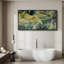 «Blueish Green Tropical Leaves», art mural, impression numérique sur toile, art numérique-111653533-111653532