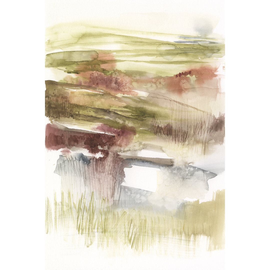 Abstract Flower Horizon I - Painting