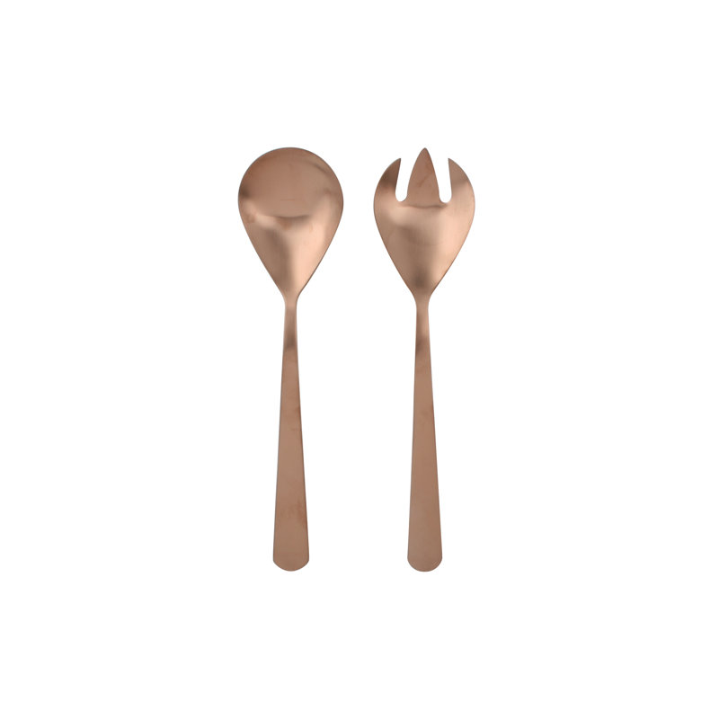 Stainless Steel Serving Piece, Matte Copper