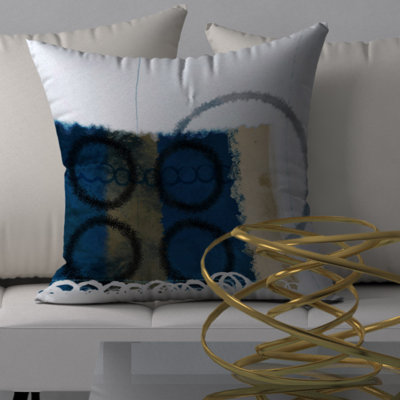 Housse de coussin décorative carrée élégante et insert