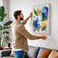 Loose Watercolour Blooms Botanical - Wrapped Canvas-1233713013-1233713035