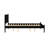 Black Finish Mid - Century Modern Queen Size Wooden Platform Bed With Construction, Tapered Round Legs, And Slat Kit For Bedroom Refresh Of Wood, Design, Included