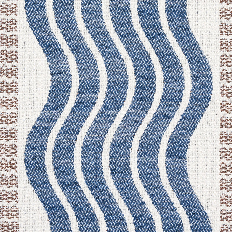 Tissu à rayures Sina, Bleu