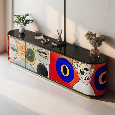 French-style Light Luxury Painted TV Cabinet