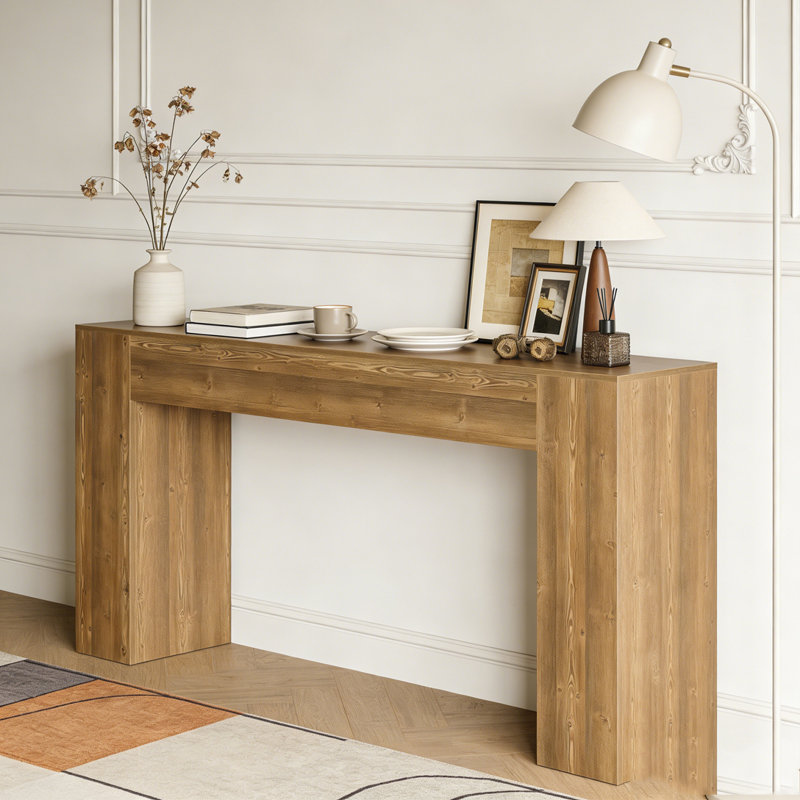 Rustic Sofa Hallway Table with Stable Legs
