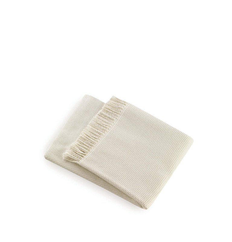 Jeté Slanted, Blanc crémeux