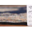 Tapis bleu marine à motif floral traditionnel 7 x 10