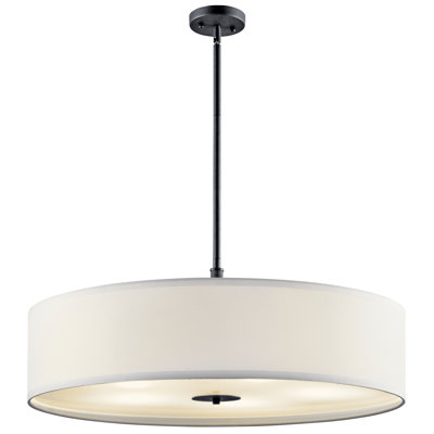 Luminaire suspendu cylindrique unique à 5 lumières Brynner