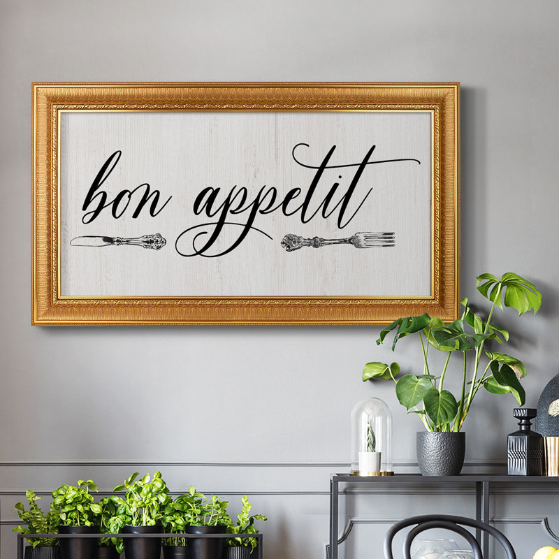 Bon appétit - reproduction de photo sur toile, H 25 po x l 45 po x P 2,5 po