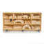 9 Compartment Manufactured Wood Shelving Unit