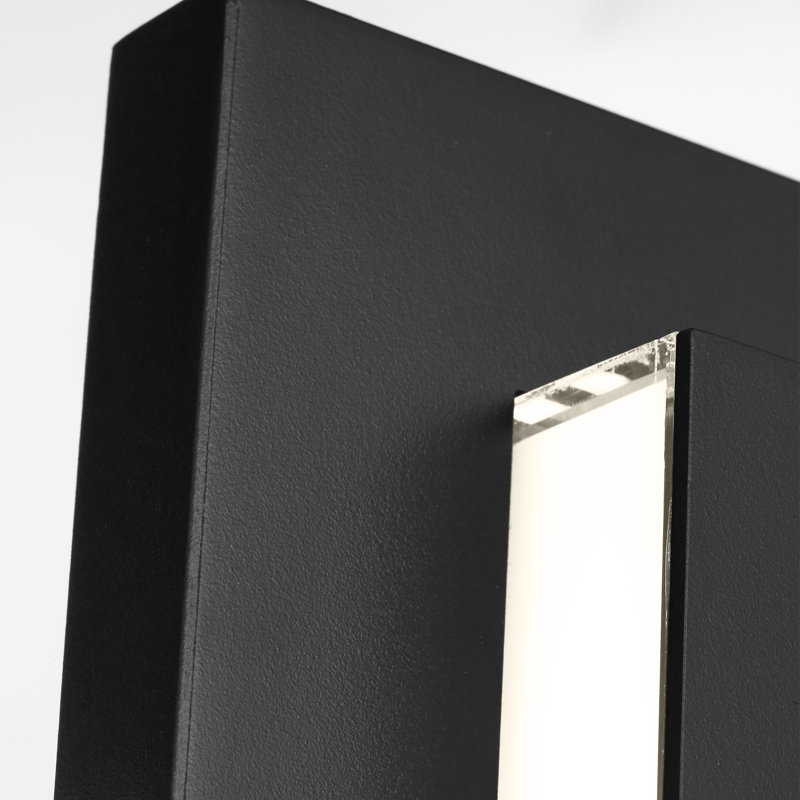 Sean Lavin Aspen 1-light LED 60'' outdoor wall sconce light in natural brass finish, Black