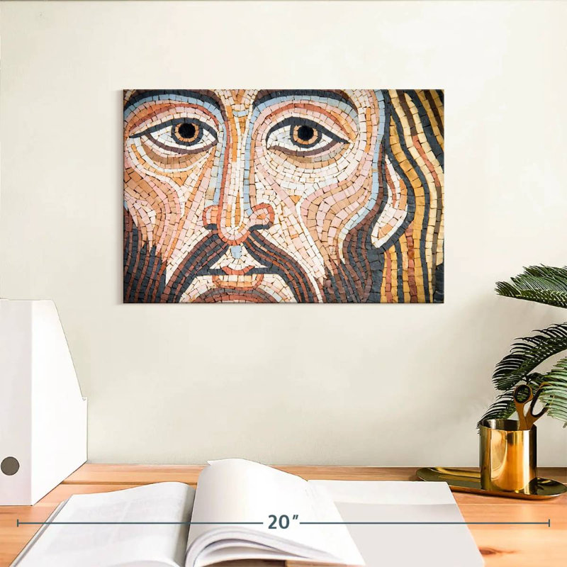 Leisha, Jésus-Christ, mosaïque, H 8 po x l 12 po