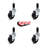 Hard Rubber Expanding Stem Caster