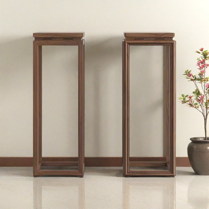 Solid Wood Plant Stand: Hard - textured
