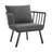 Riverside 4 Piece Outdoor Patio Aluminum Sectional Set with Armchair and Table-1859164005