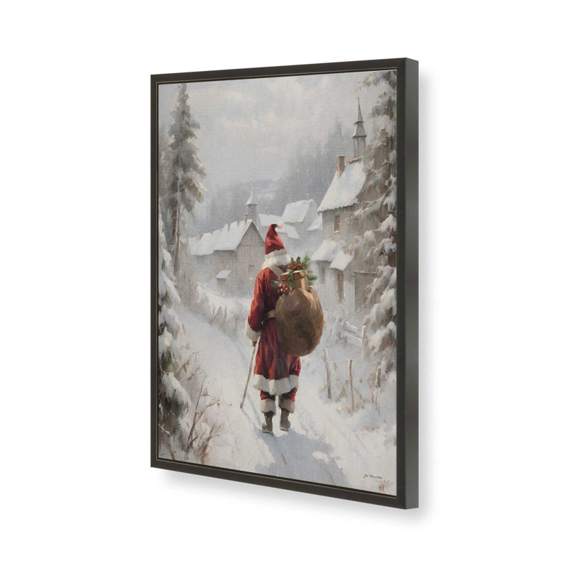 «On The Eve» par Jo Moulton, reproduction d'art sur toile, H 49,5 po x l 37,5 po, Papier avec cadre ouvert sans passe-partout