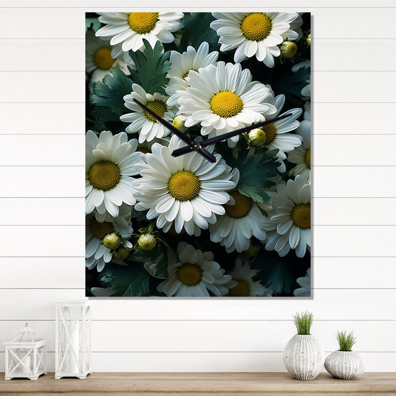 Horloge murale Caid - Daisies, Moyen