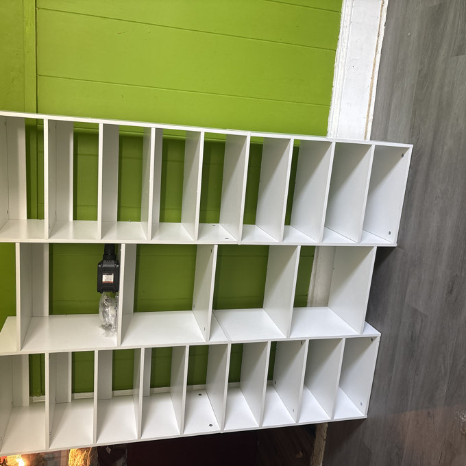 14-Tier Shoe Rack, White Shoe Storage Cabinet with 22 Open Cubbies, 46 Pairs Wide Entryway Shelf for Shoes - White
