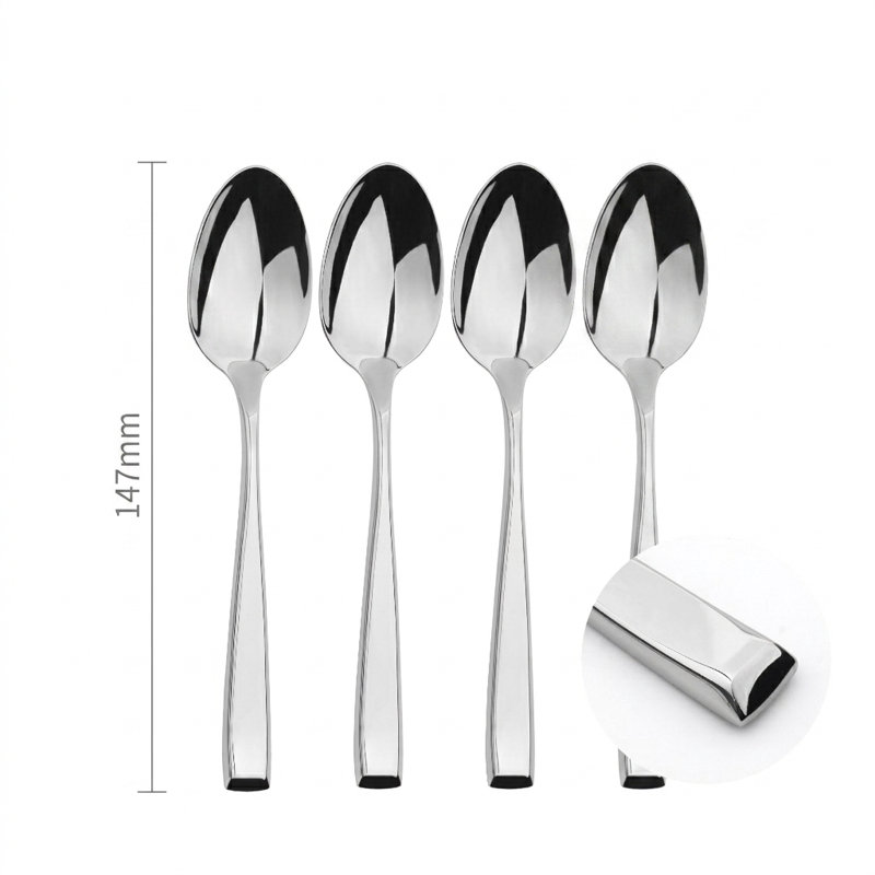 Cutlery Sets Stainless Steel 18/8 Teaspoon 4pc Set Catering Taper