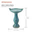 Ceramic / Porcelain Pedestal Birdbath-4462999