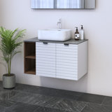 Karaya 31.5'' Single Bathroom Vanity with Manufactured Wood Top