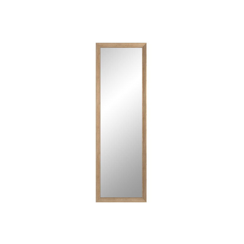 Jarel Flat Full Length Mirror, 147cm H x 47cm W, Medium Brown
