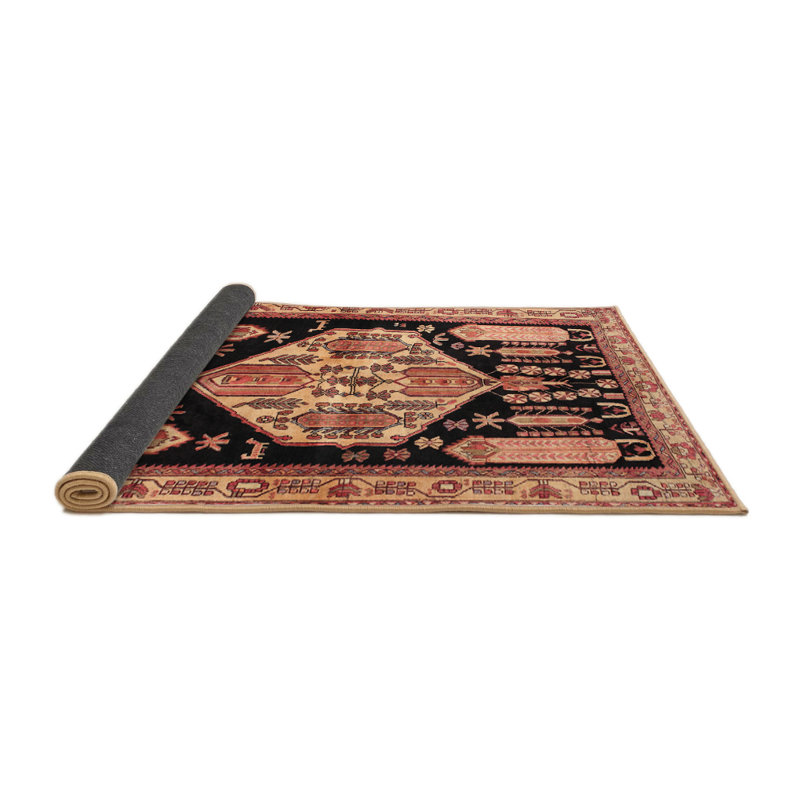Tapis traditionnel rouge / noir Simonska, Rectangle 4 pi x 6 pi