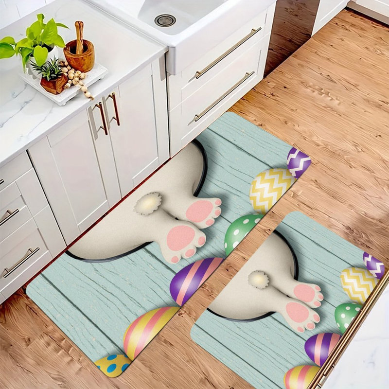 Tapis de cuisine antidérapant 2 pièces