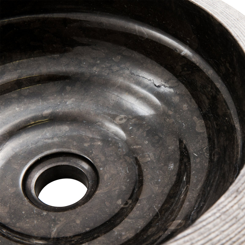 Belfry Bathroom Bastian 400 mm L x 400 mm W Marble Stone Circular Sink