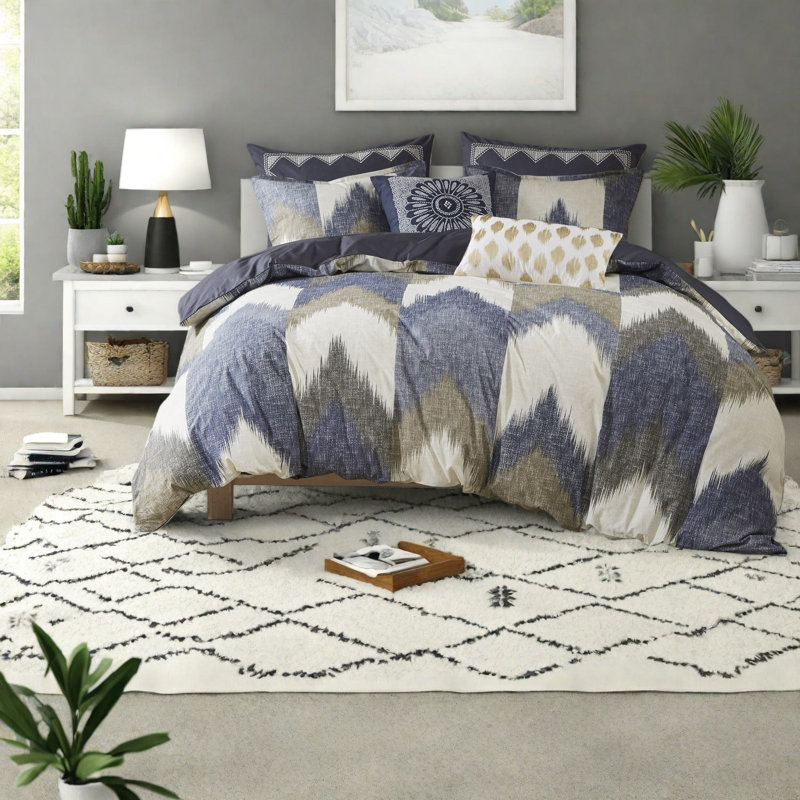 Ensembles de literie en coton, housses de couette multicolores, style chambre à coucher moderne
