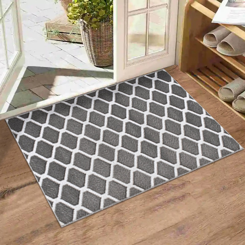 Bierly Non Slip Indoor Door Mat Farmhouse Door Rugs Machine Washable Door Mats for Entryway, 2 Piece Set 48"x20" + 30"x20"