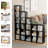 Tall Narrow 5‑Cube Bookcase, Engineered Wood Open Storage Unit for Small Space Bedroom Living Room-189518321
