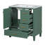Meuble-lavabo simple 30 po avec plateau en céramique Shalynn