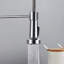 Robinet d'évier de cuisine à poignée simple en acier inoxydable avec bec pivotant sur 360 ° Topcraft-115942111